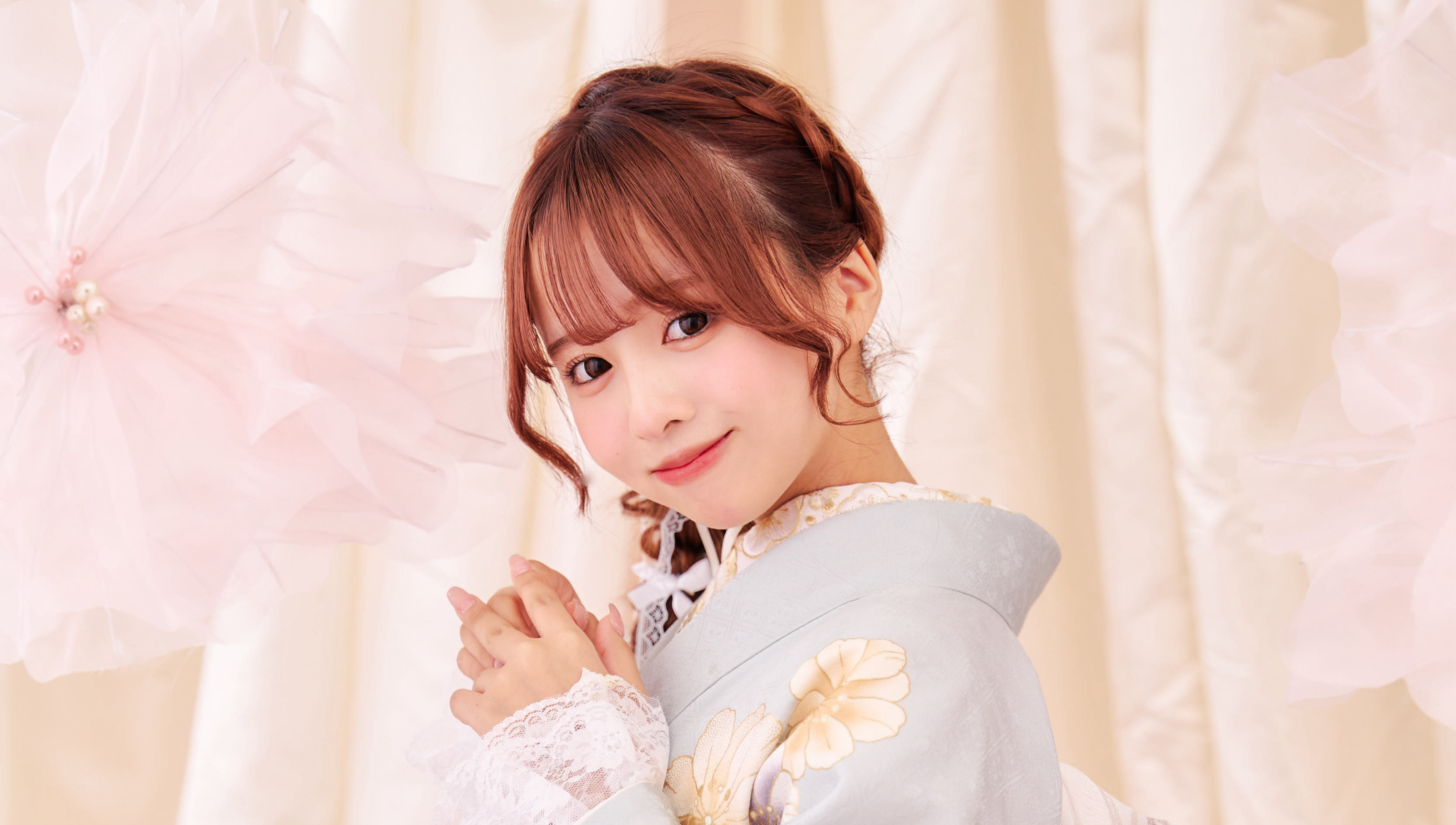 KIMONO LARME振袖アルバム♡早坂ゆう♡LIGHT BLUE