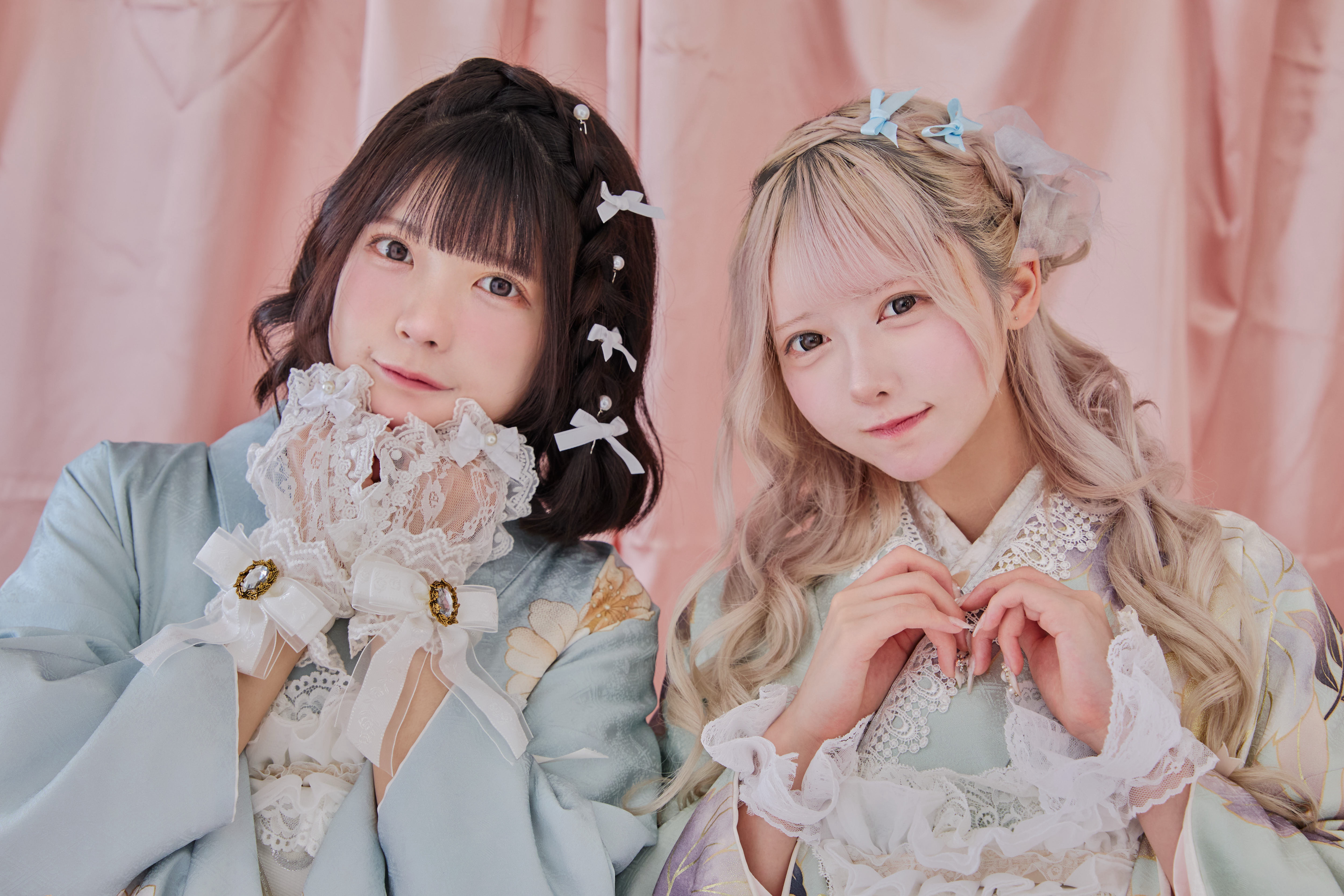 KIMONO LARMEのスイートな振袖ツーショットをご紹介♡