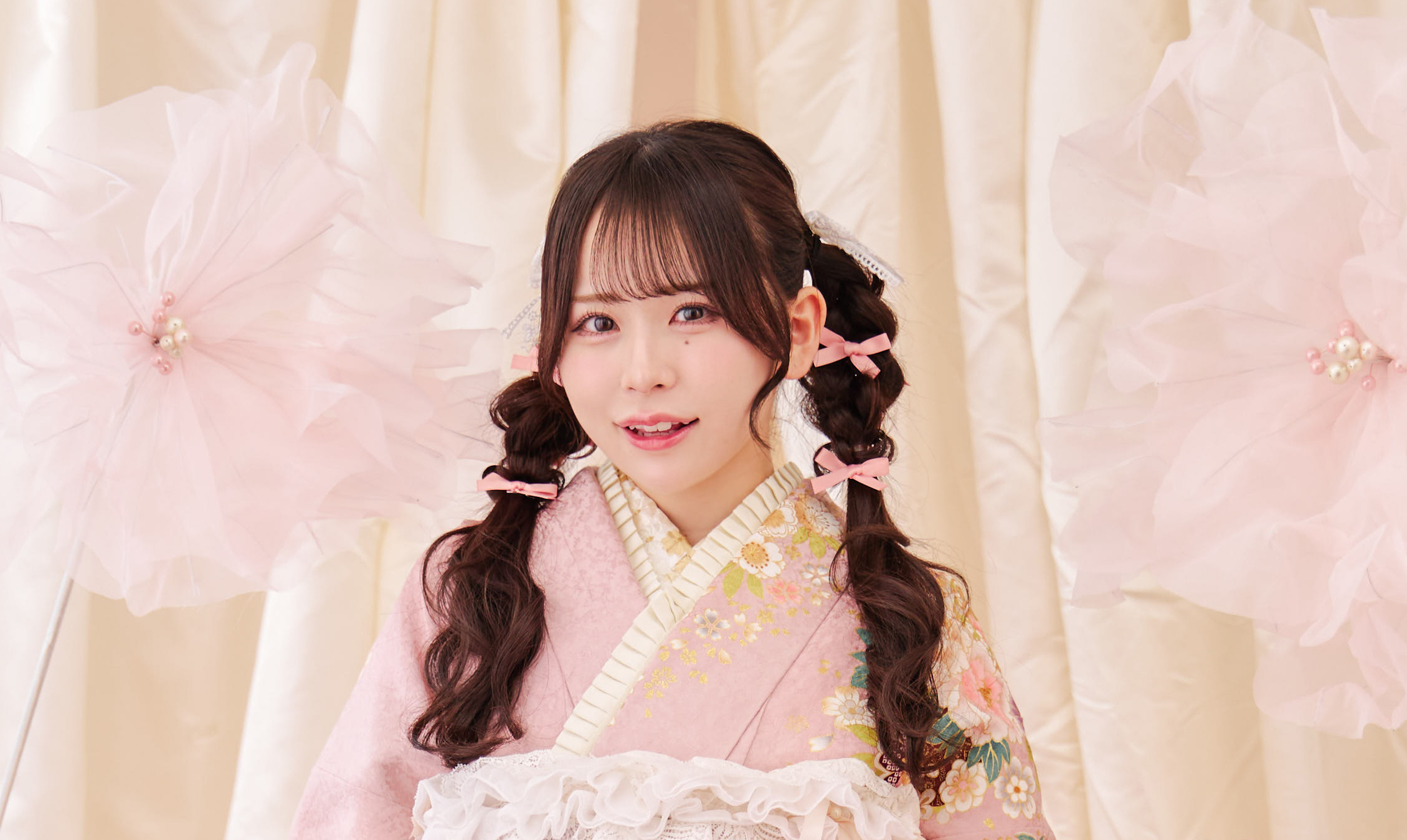 KIMONO LARME振袖アルバム♡栗原舞優♡DUSTY PINK