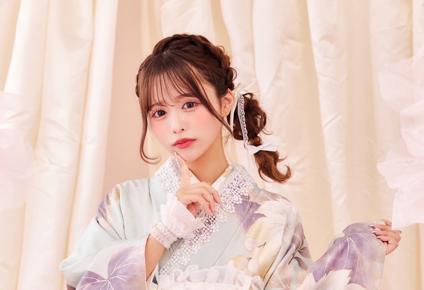 KIMONO LARME振袖アルバム♡早坂あい♡ICE BLUE