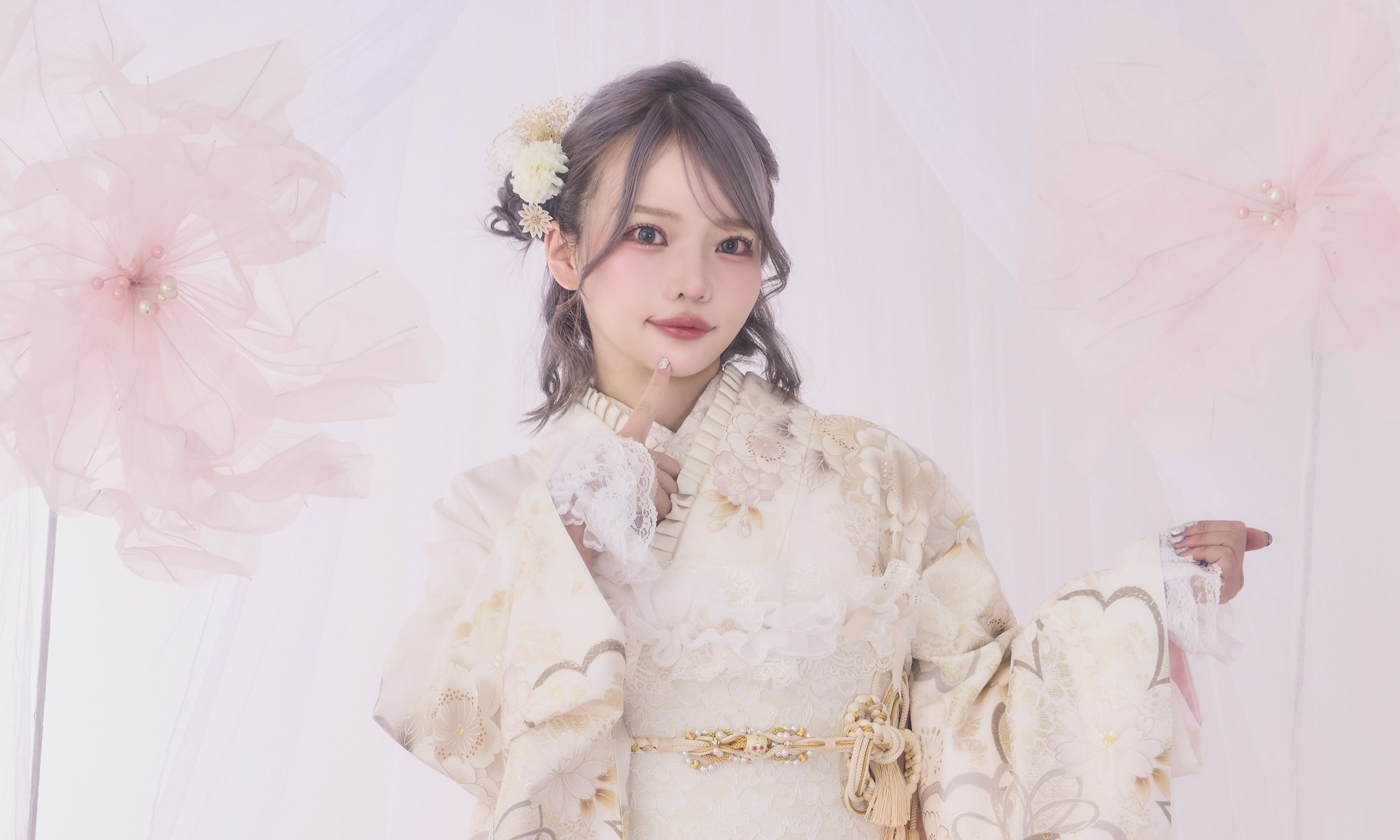 KIMONO LARME振袖アルバム♡ふてこ♡SILKY PINK