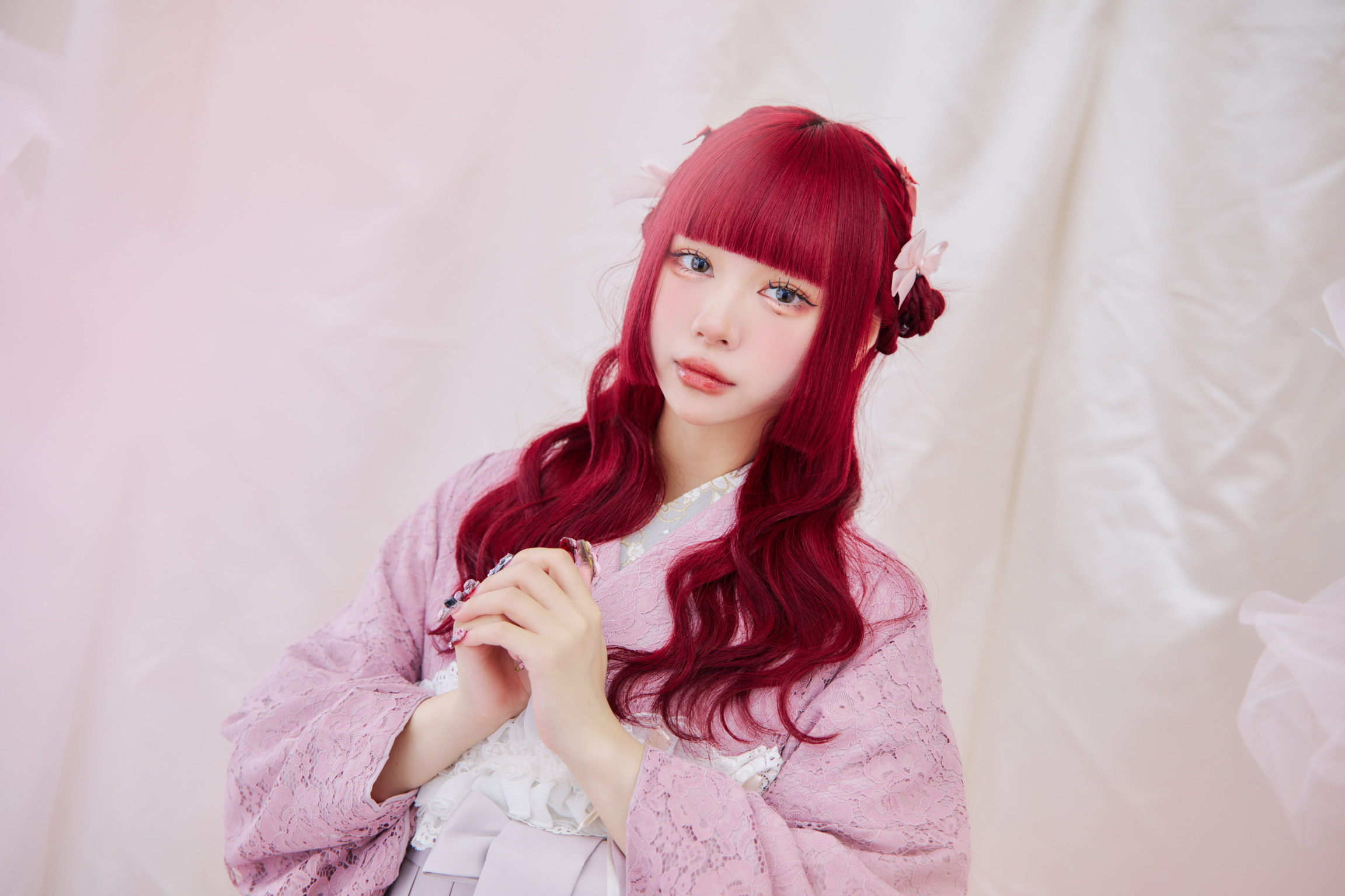 KIMONO LARME袴アルバム♡大原乙葉♡ ROSE PINK