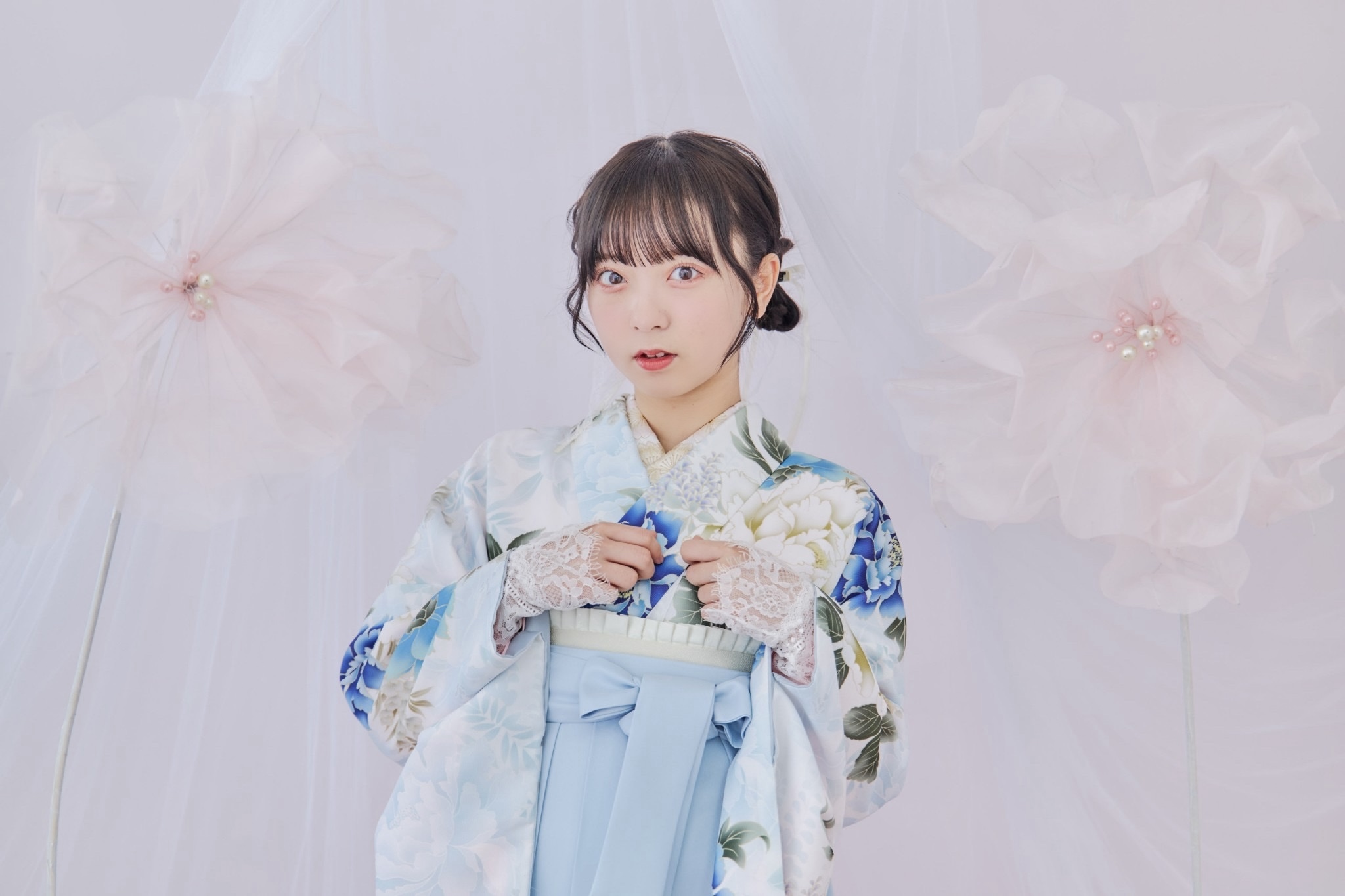KIMONO LARME袴アルバム♡鈴森はるな♡MERMAID BLUE
