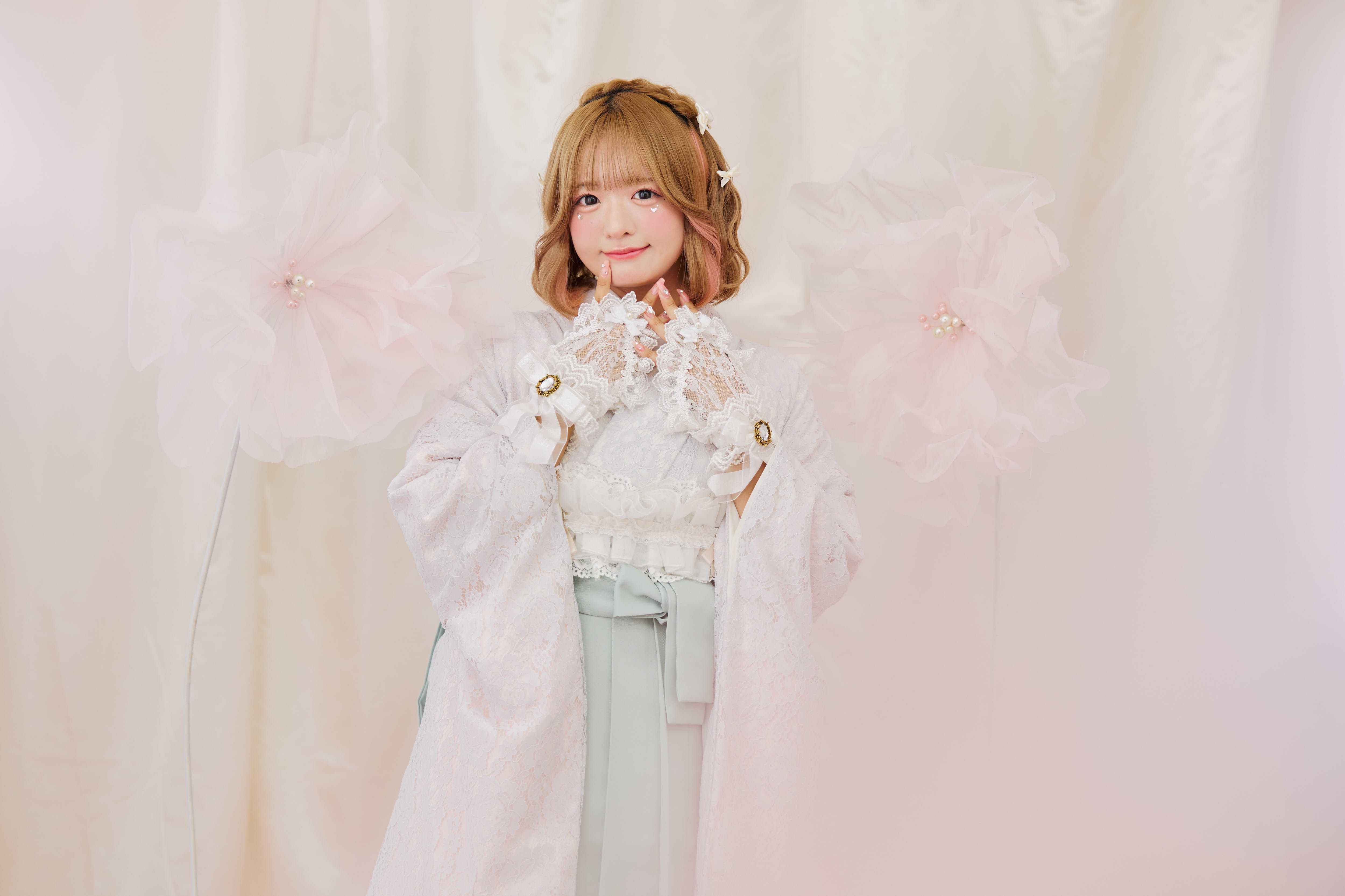 KIMONO LARME振袖アルバム♡羽﨑ほの♡SNOW GRAY
