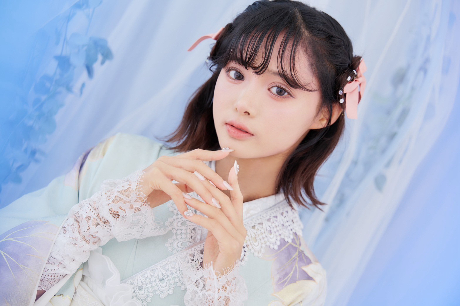 KIMONO LARME振袖アルバム♡深津歩彌♡ICE BLUE