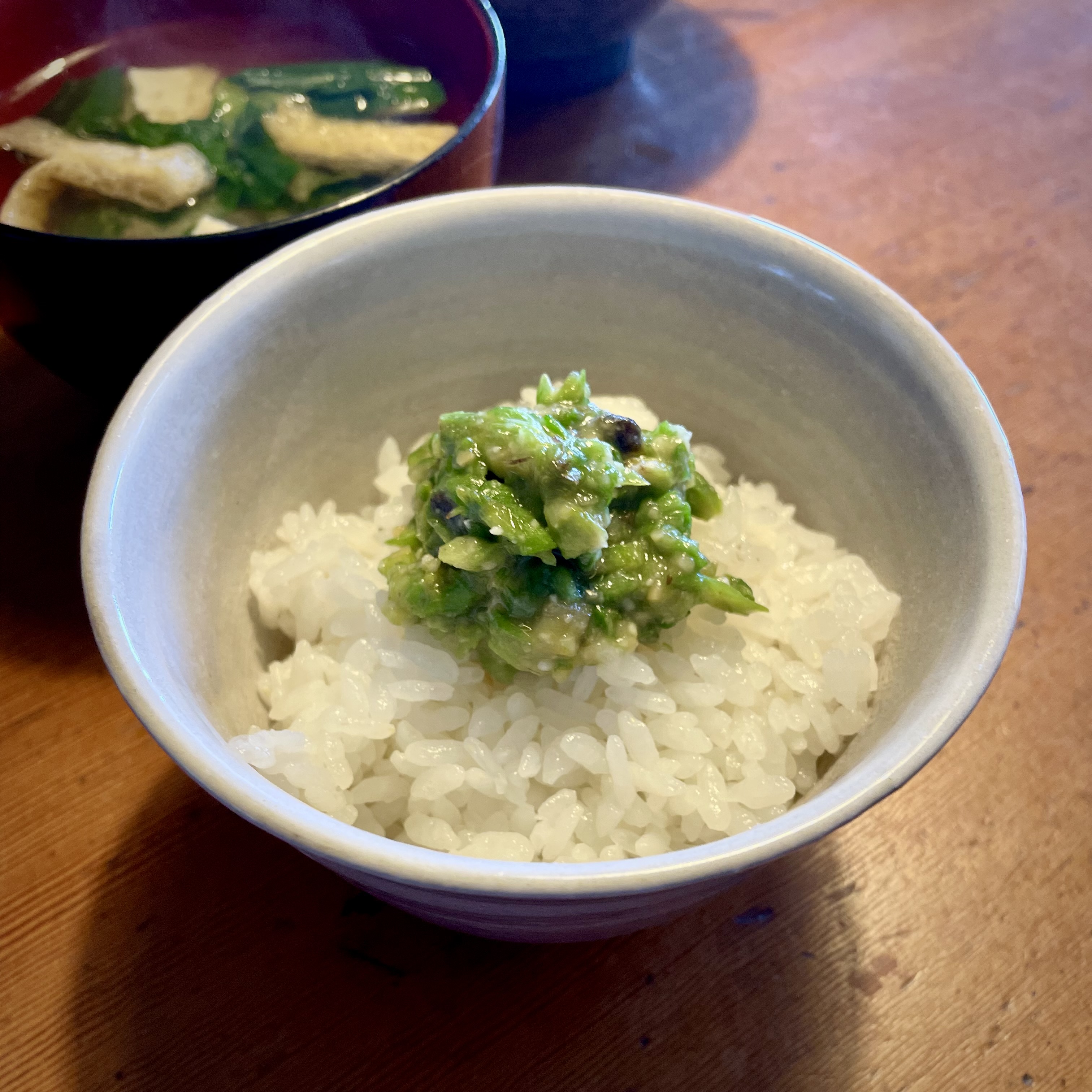旬が遅れて