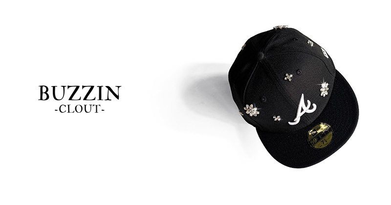 『"BUZZIN -CLOUT-" NEW ERA flashy stone hat』