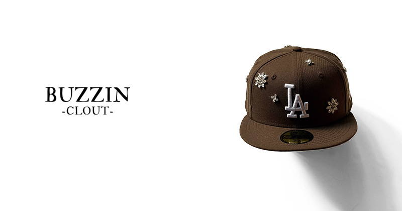 『"BUZZIN -CLOUT-" NEW ERA flashy stone hat』