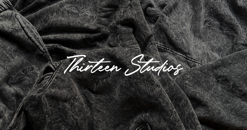 『"Thirteen Studios" Mineral Washed Collection』