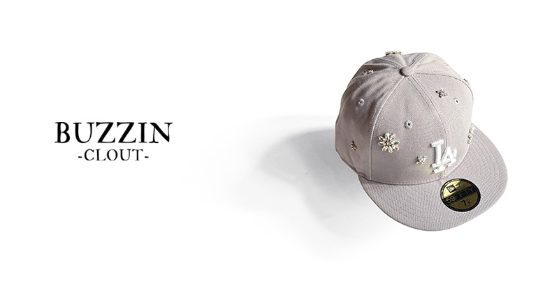 『"BUZZIN -CLOUT-" NEW ERA flashy stone hat』