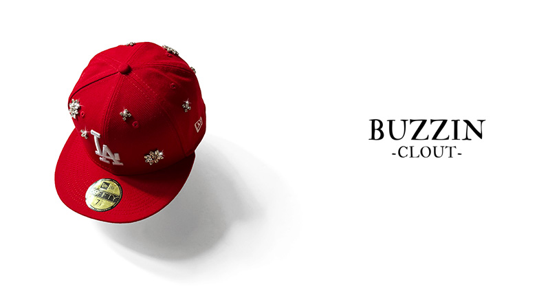 『"BUZZIN -CLOUT-" NEW ERA flashy stone hat』