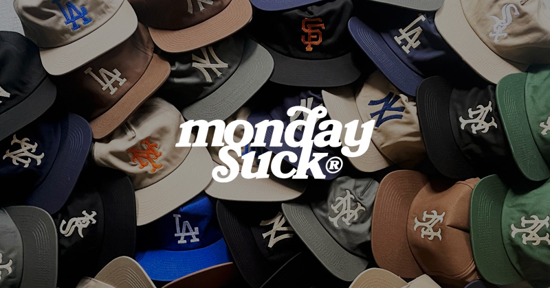 『"MONDAYSUCK" City Cap & Fisherman Beanie』