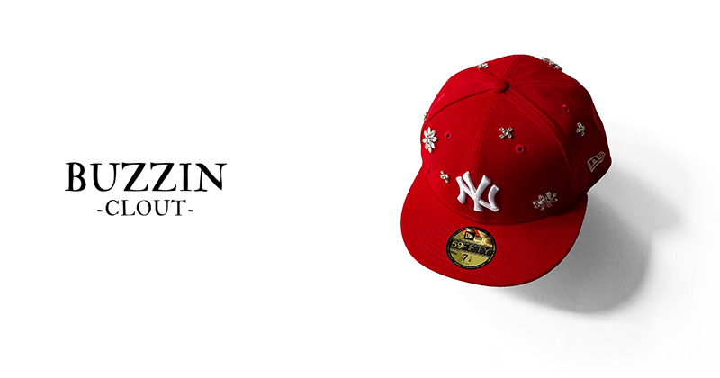『"BUZZIN -CLOUT-" NEW ERA flashy stone hat』