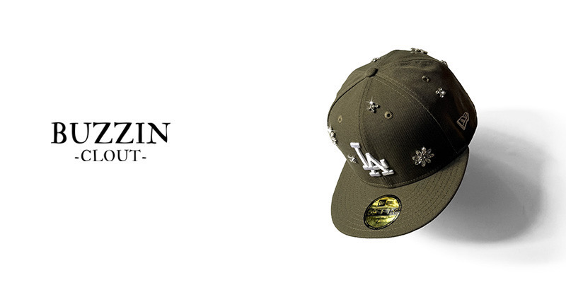 『"BUZZIN -CLOUT-" NEW ERA flashy stone hat』
