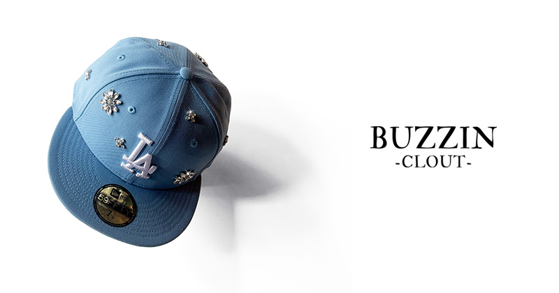 『"BUZZIN -CLOUT-" NEW ERA flashy stone hat』