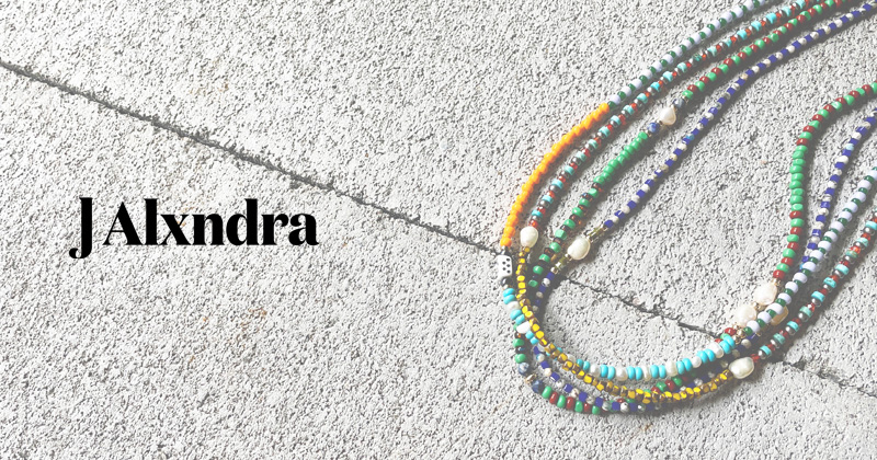 『"J Alxndra" Beaded Necklace & Bracelet』