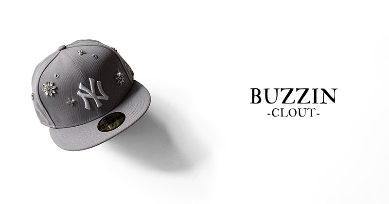 『"BUZZIN -CLOUT-" NEW ERA flashy stone hat』