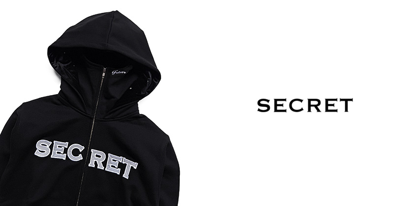 『"SECRET" SECRET Double ZipHoodie』