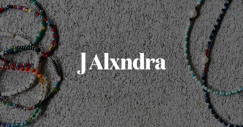 『"J Alxndra" Beaded Necklace & Bracelet』