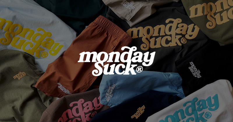 『"MONDAYSUCK" Trademark Logo Collection』