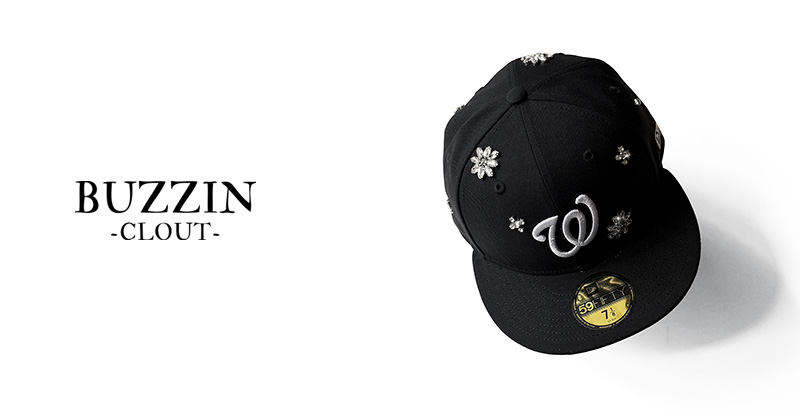 『"BUZZIN -CLOUT-" NEW ERA flashy stone hat』