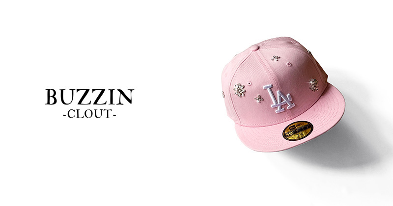『"BUZZIN -CLOUT-" NEW ERA flashy stone hat』