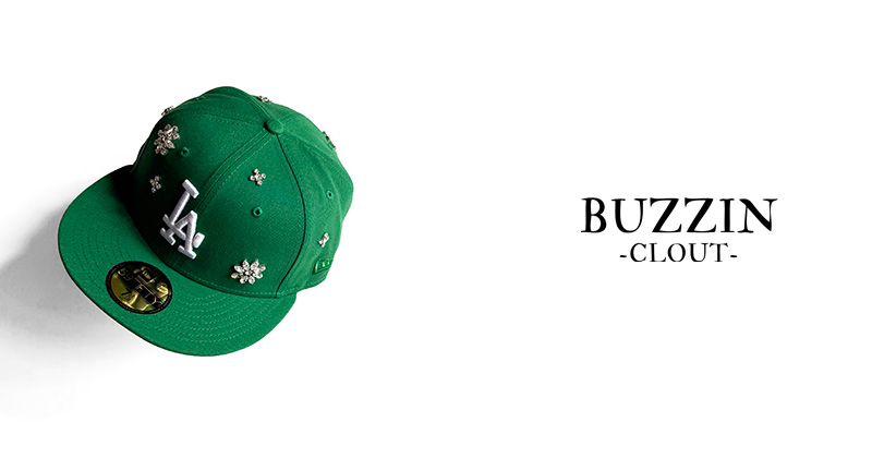 『"BUZZIN -CLOUT-" NEW ERA flashy stone hat』