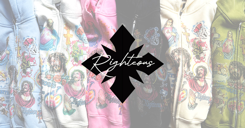 『"We Are Righteous" Risen King Cropped Zip』