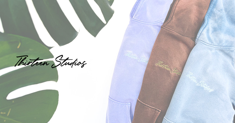 『"Thirteen Studios" Sun Faded Collection』