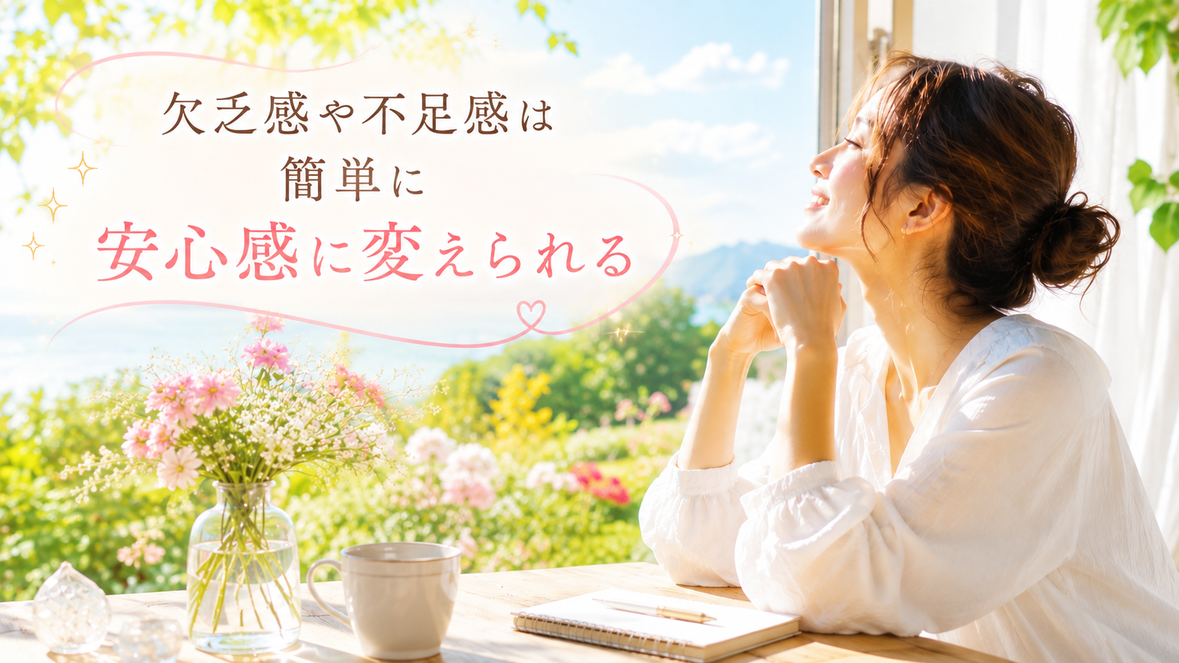 欠乏感や不足感は簡単に安心感に変えられる♡