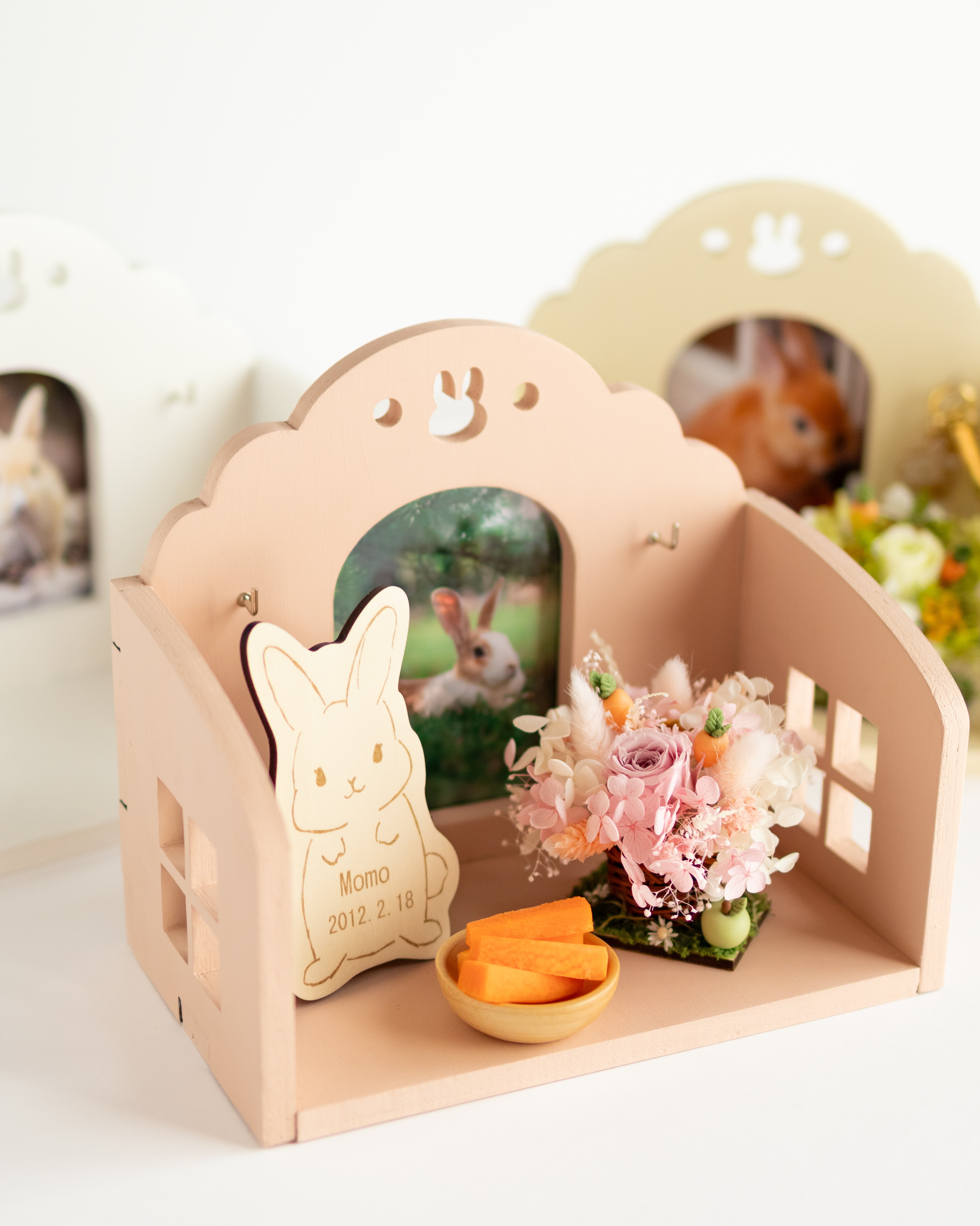 飼い主さんの気持ちの置き場。うさぎ専用のお仏壇「絆～きずな～」