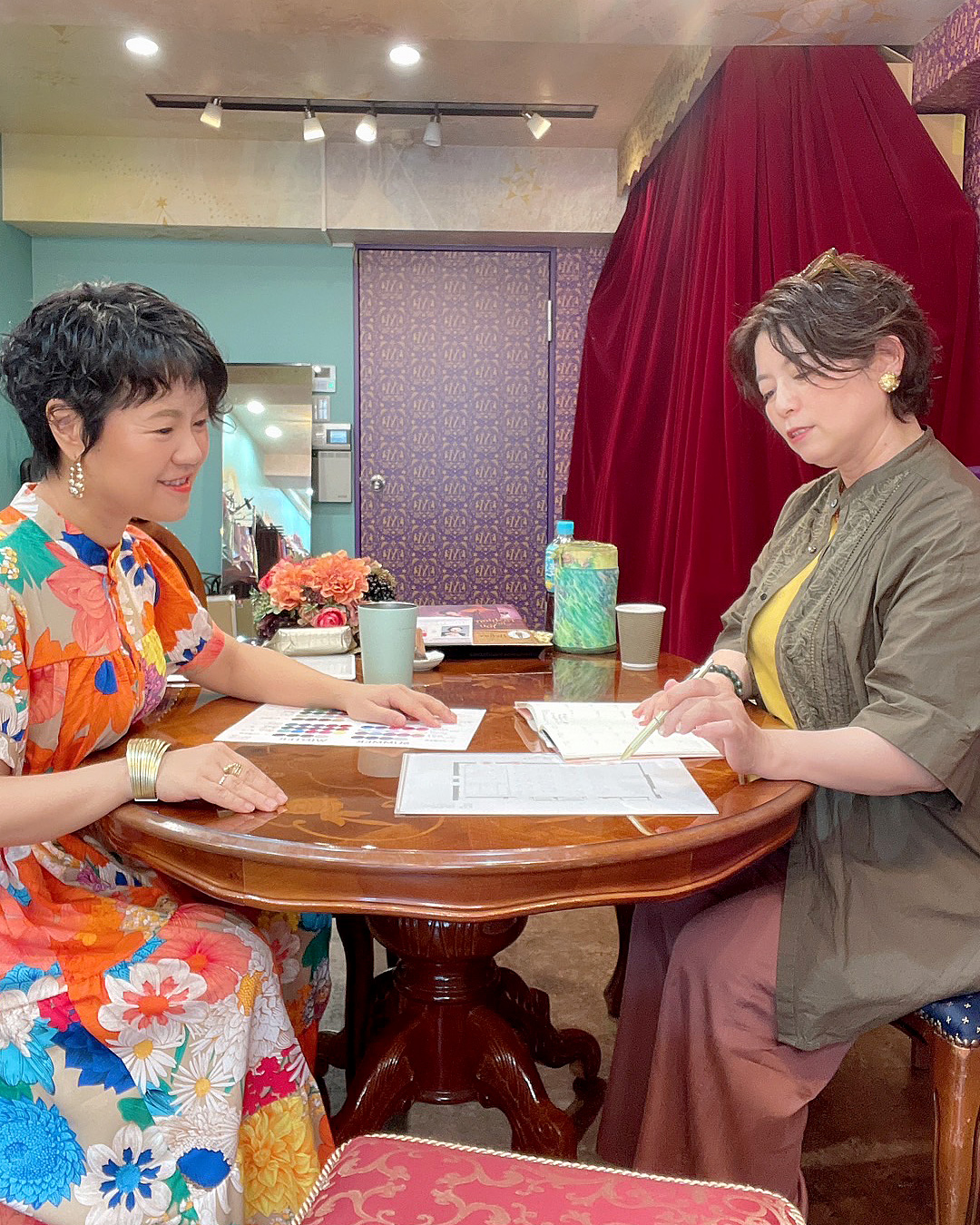 まりかさんとイベントの打ち合わせ