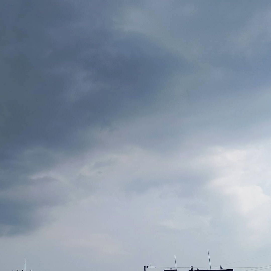 雷⚡と雨☔