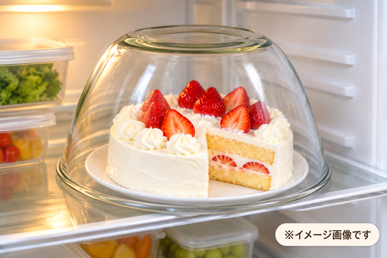 「ケーキって、ラップもしてないのに乾かないの？」