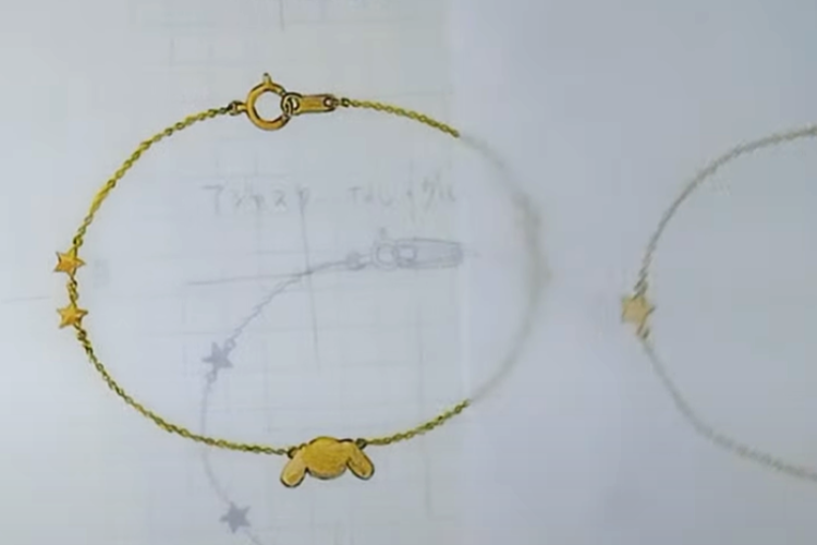 「うちの子」を毎日身につける。耳の長い犬モチーフのK18ブレスレット制作