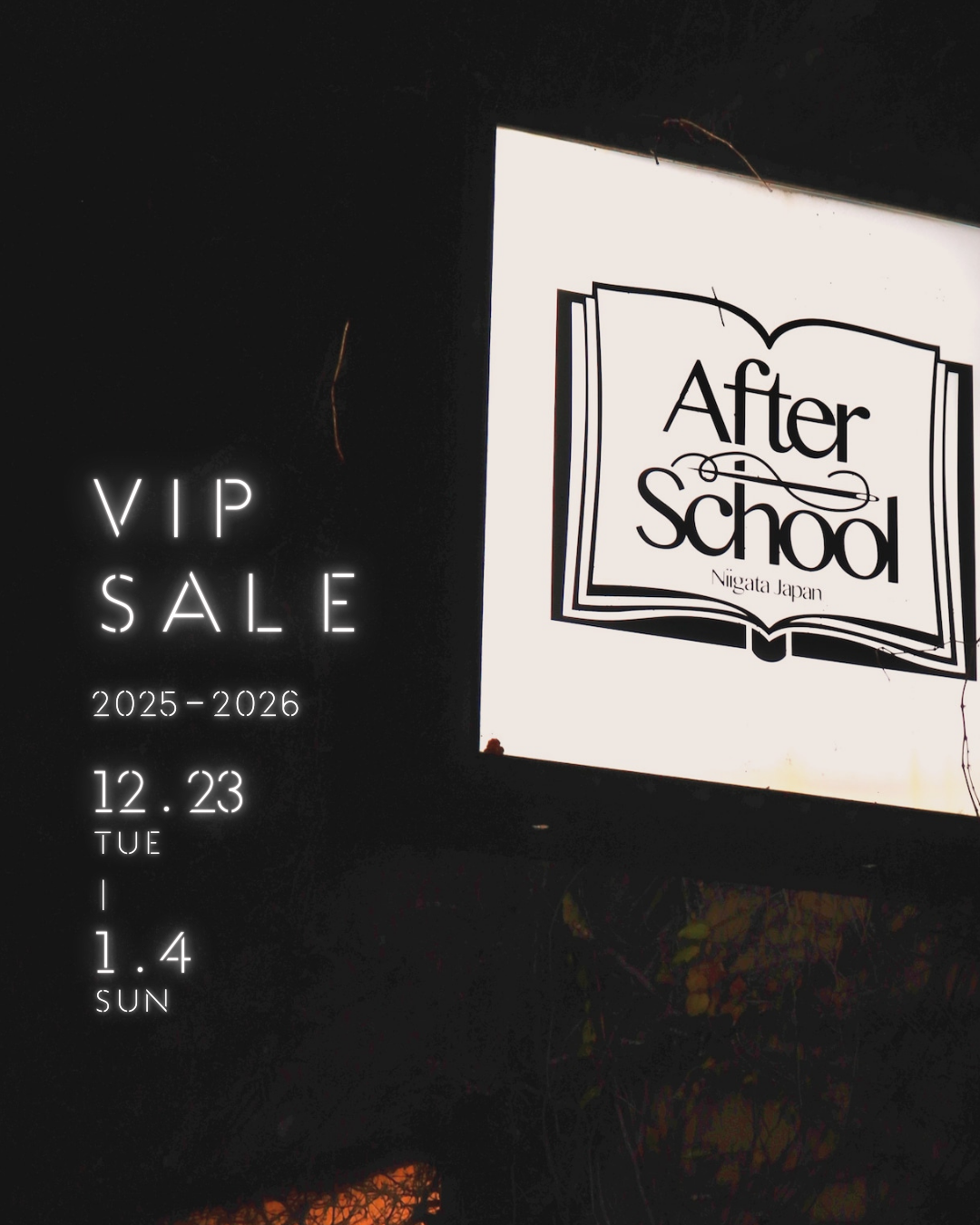 【 VIP SALE 2025-2026 】