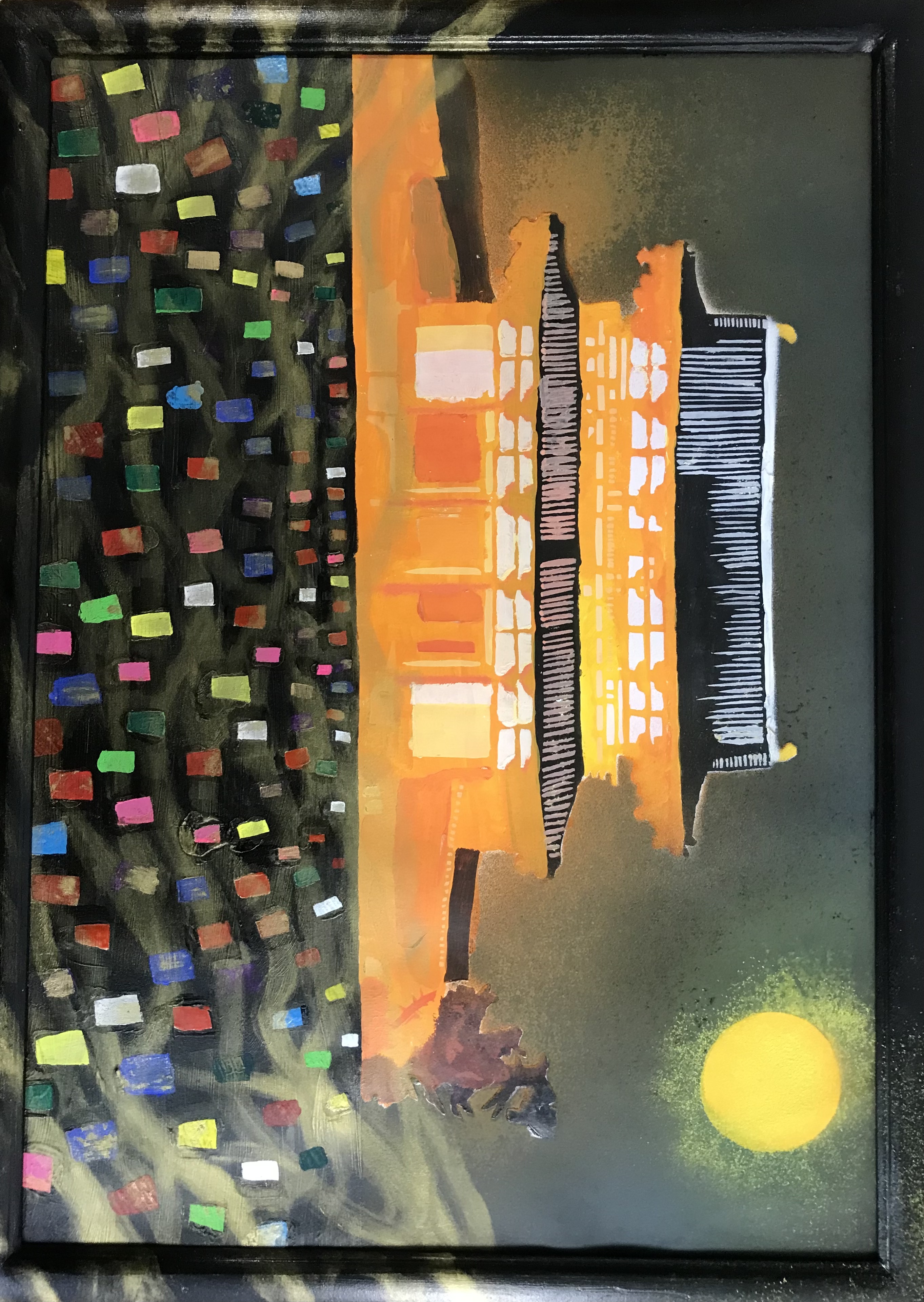 奈良の風景シリーズ5月　菰池絹枝　URA　作【月夜の天平祭】完成しました！