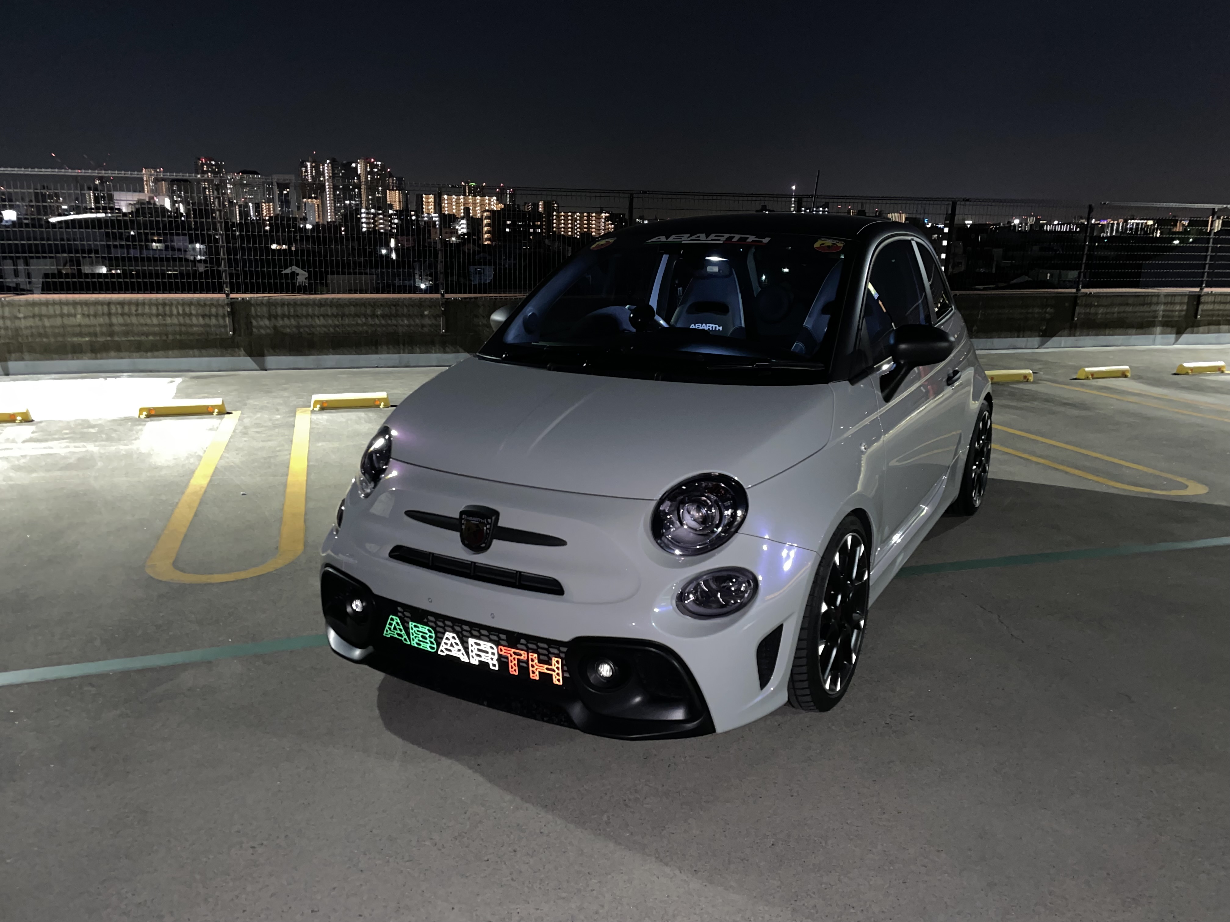 ABARTH595　アバルト　フロントバンパー ロアロゴ アクセント デカール　Shield Tek