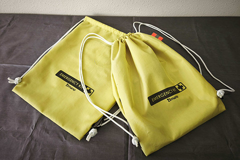 エアバッグ生地の端材を活用した防災バッグをアマノHD社と共同企画 25年9月