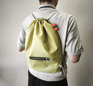 エアバッグ生地の端材を活用した防災バッグをアマノHD社と共同企画　25年9月