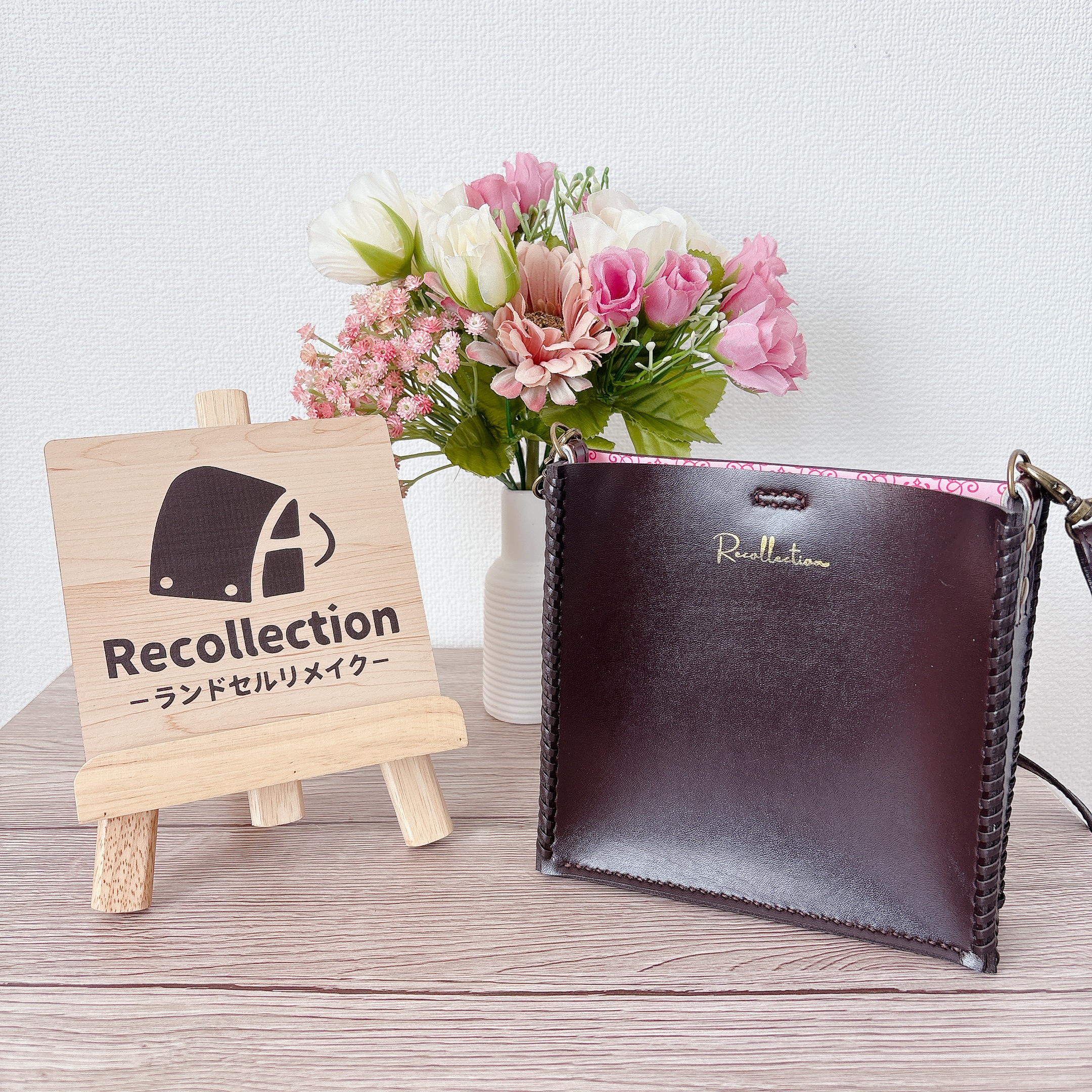 ランドセルリメイク　スクエアショルダーバッグ