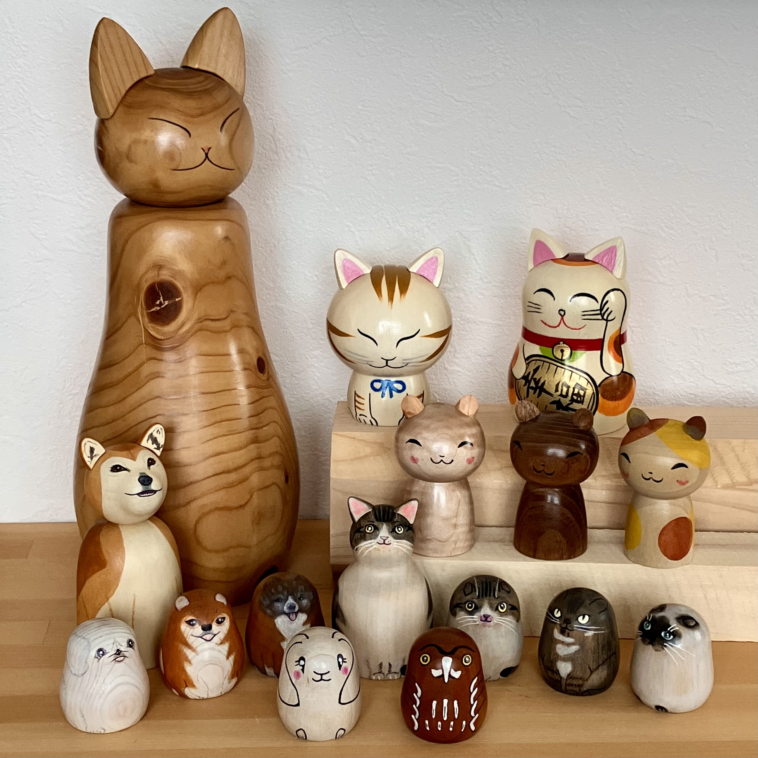9月から動物こけしに特化して販売しています