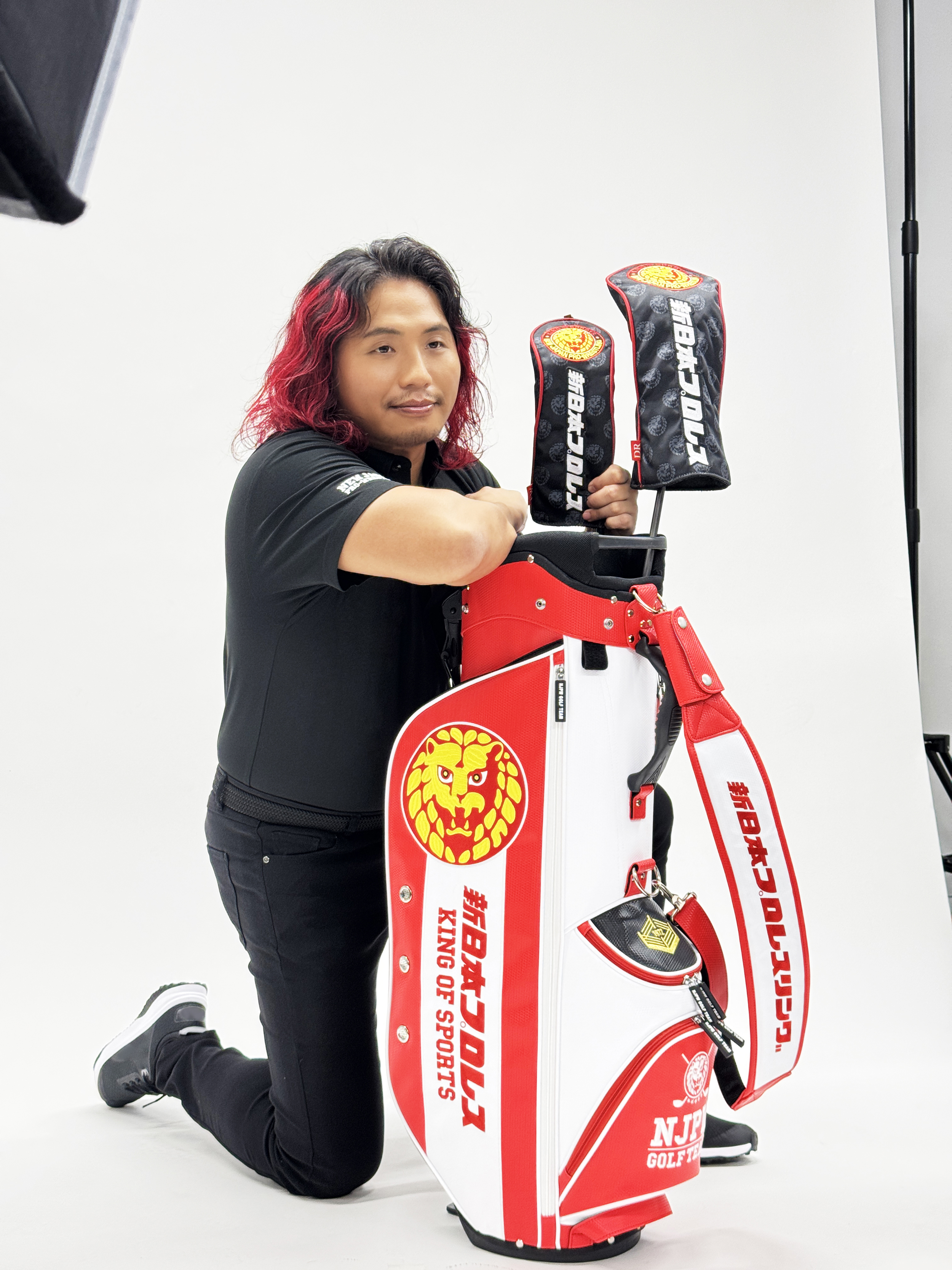 ★新日本プロレス ゴルフアイテム新作の撮影★