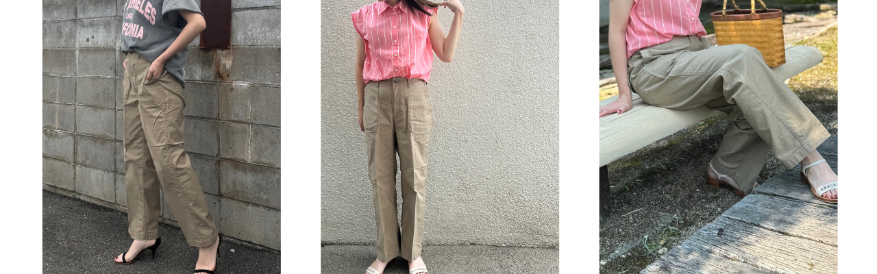 大好評のベイカーパンツに、新色“BEIGE”が登場