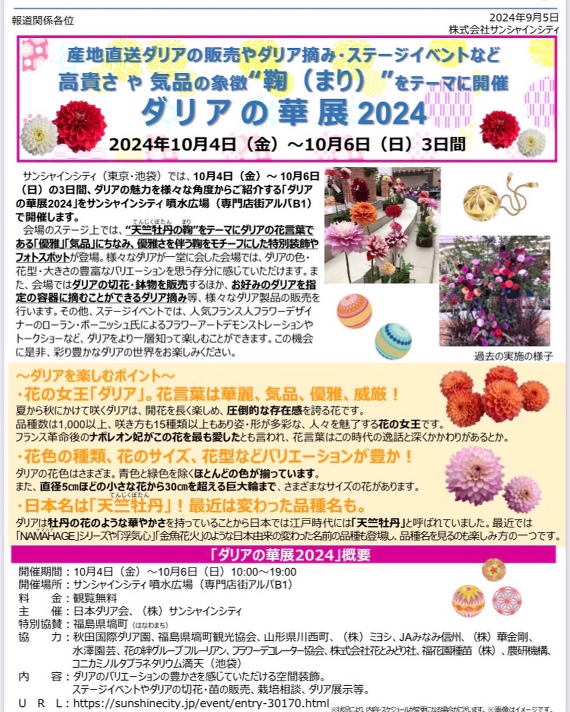 ダリアの華展2024