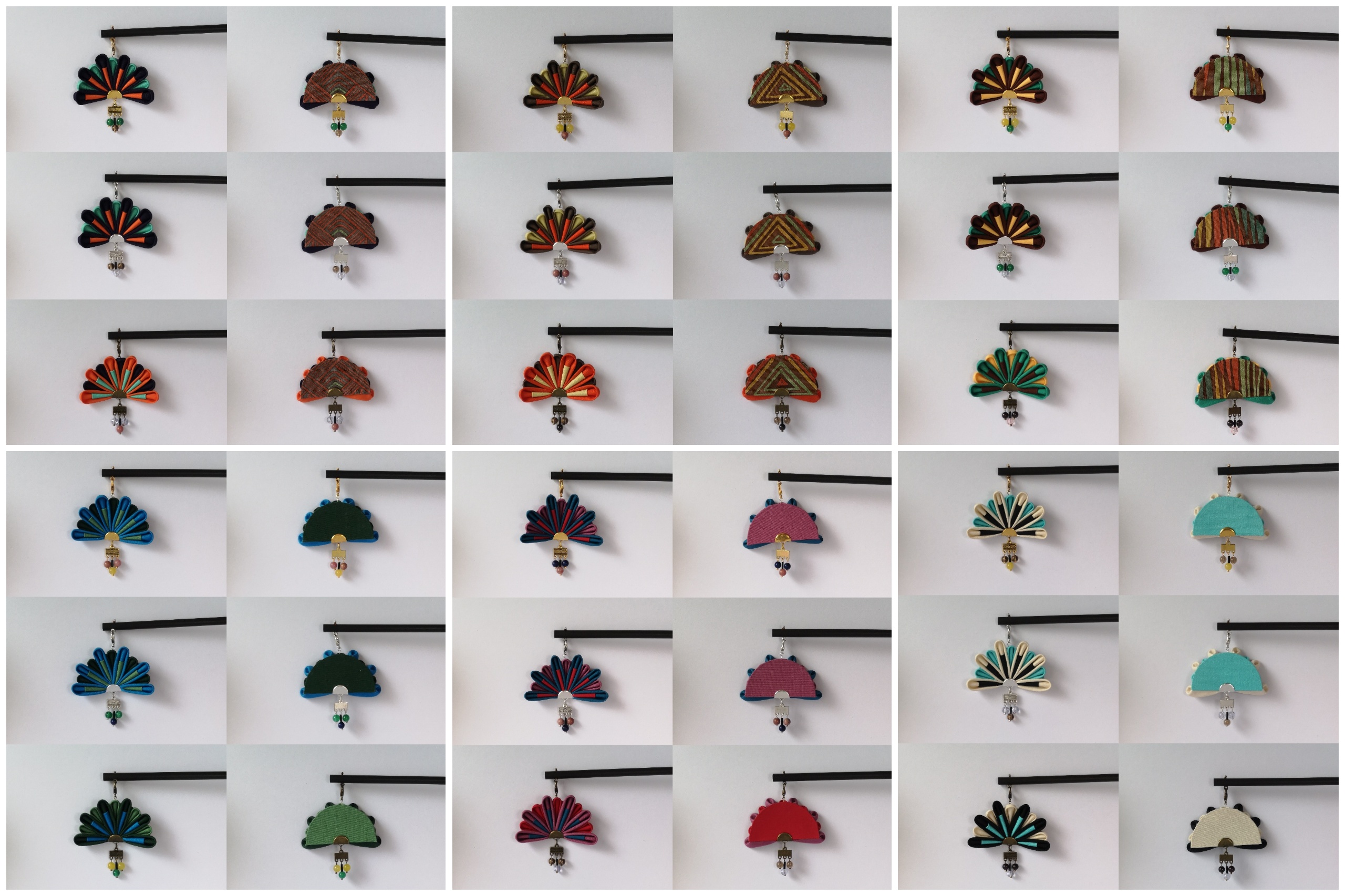 扇形のかんざし