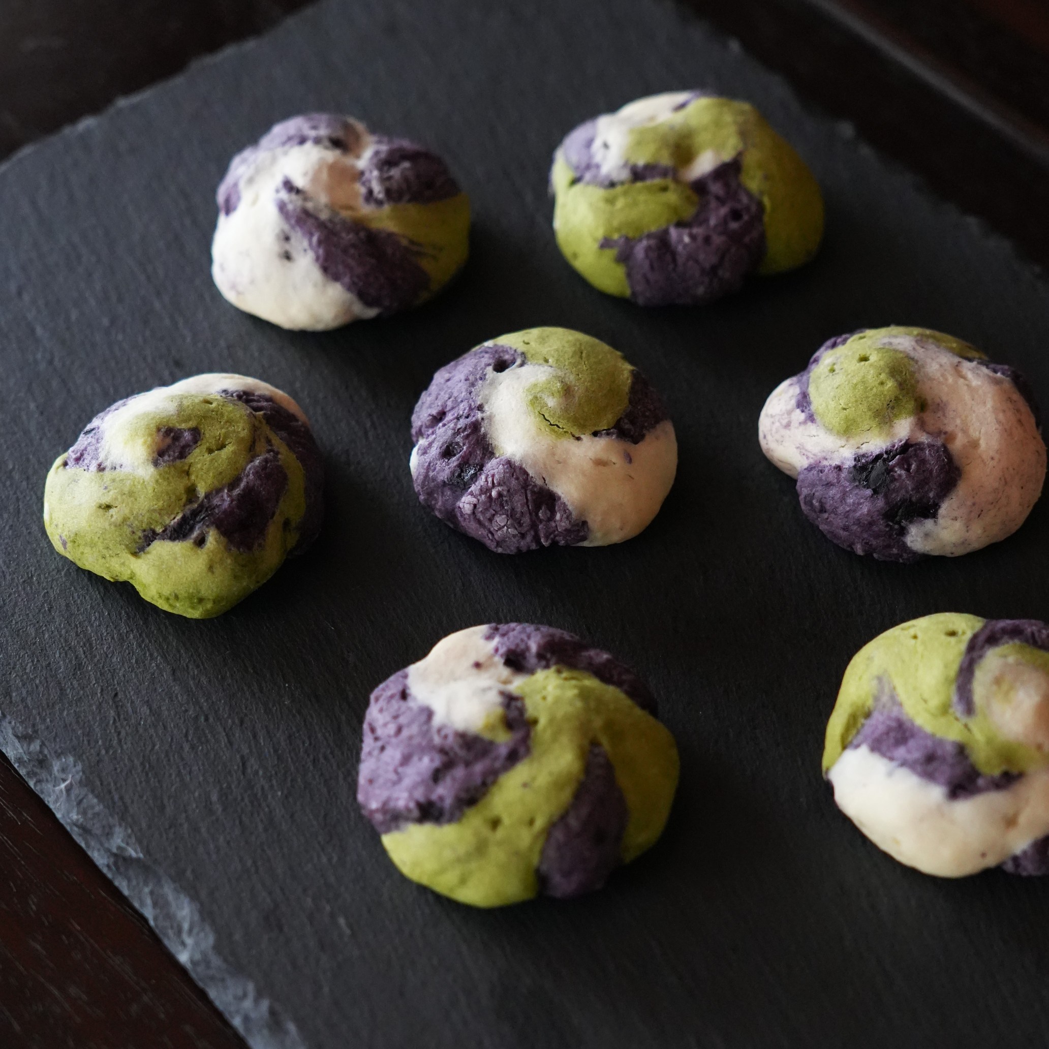 三色渦巻きクッキー