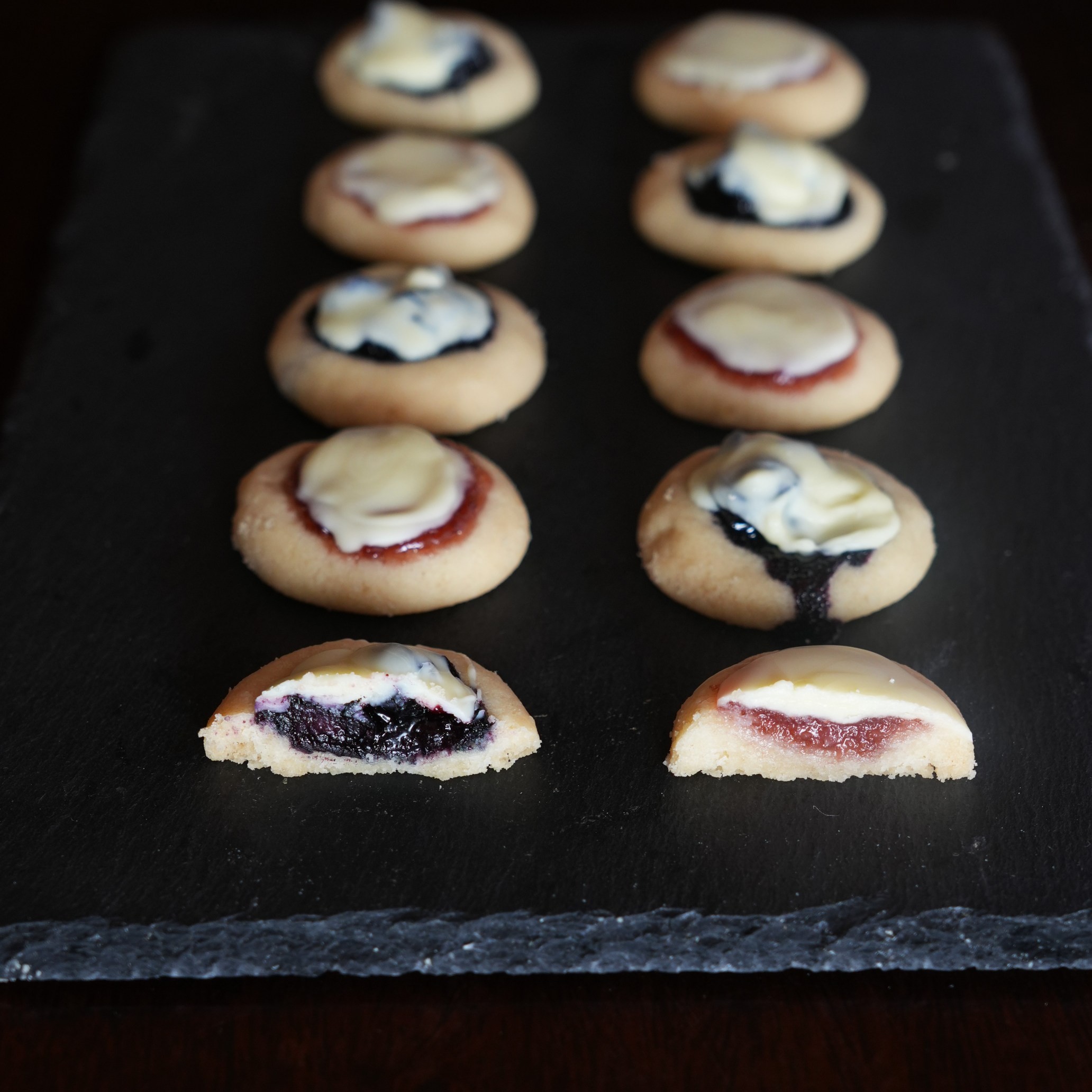 ジャムクッキーホワイトチョコがけと筍の話