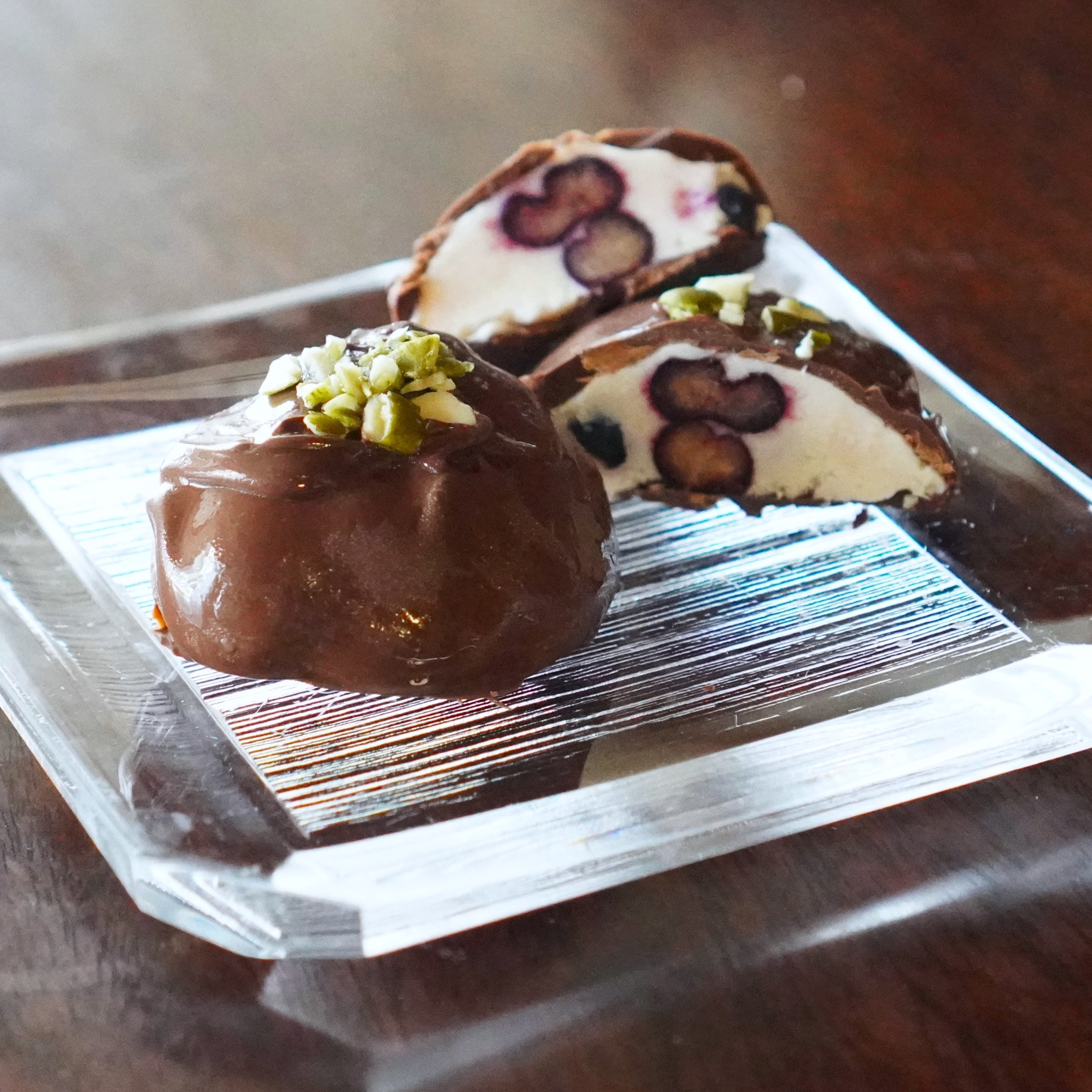 ブルーベリーヨーグルトのチョコがけ