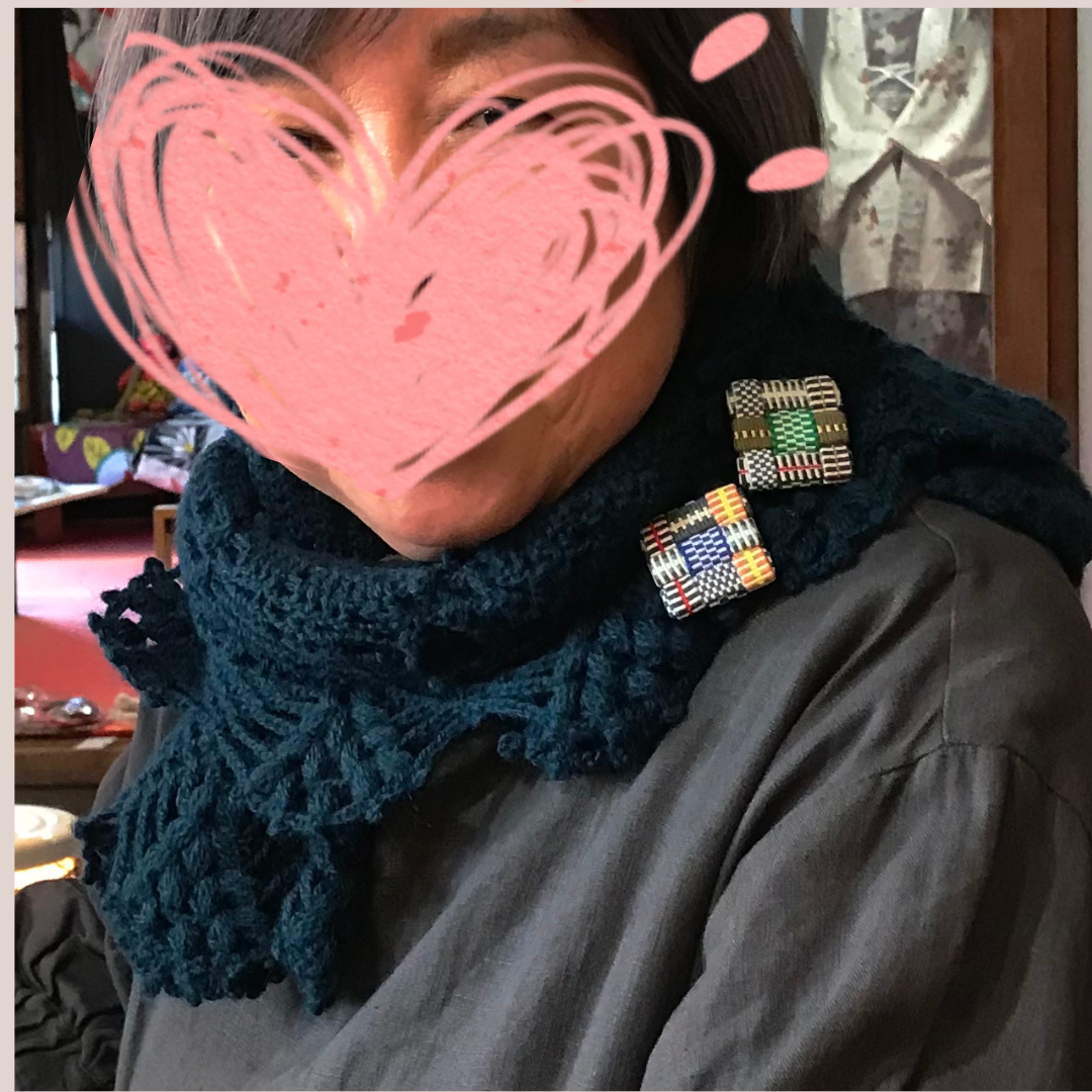 ブローチは2個づけがオススメ